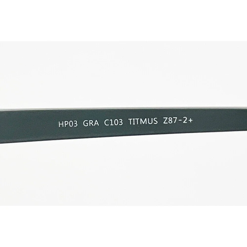 Titmus Eyeglass Frames Mens Gray HP03 GRA C103 Z87-2+ Rectangular 52-17-140